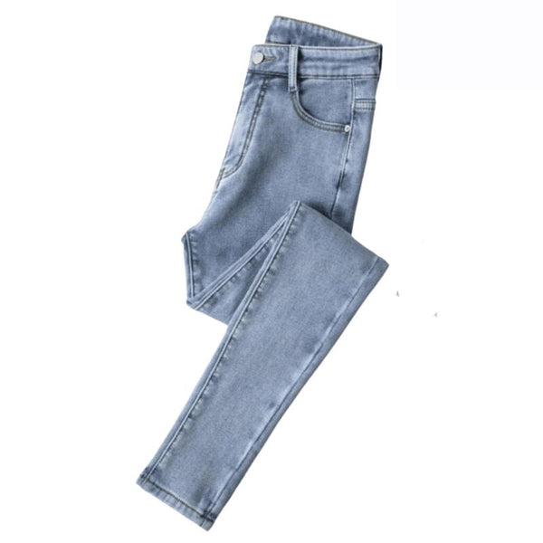 Calça Jeans Peluciada Para o Inverno - Jeans Hot [022] - Calça Jeans Peluciada Para o Inverno - Jeans Hot Madame Dondoca