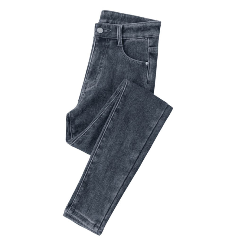 Calça Jeans Peluciada Para o Inverno - Jeans Hot [022] - Calça Jeans Peluciada Para o Inverno - Jeans Hot Madame Dondoca