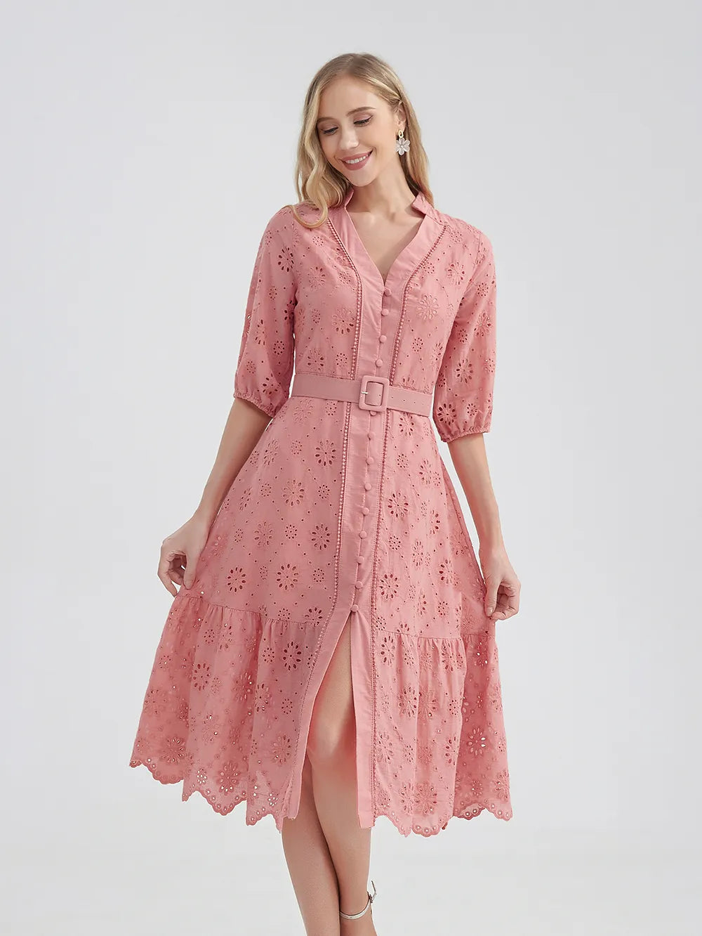Vestido Midi Laise Soltinho Verano [002] - Vestido Midi Laise Soltinho Verano Madame Dondoca