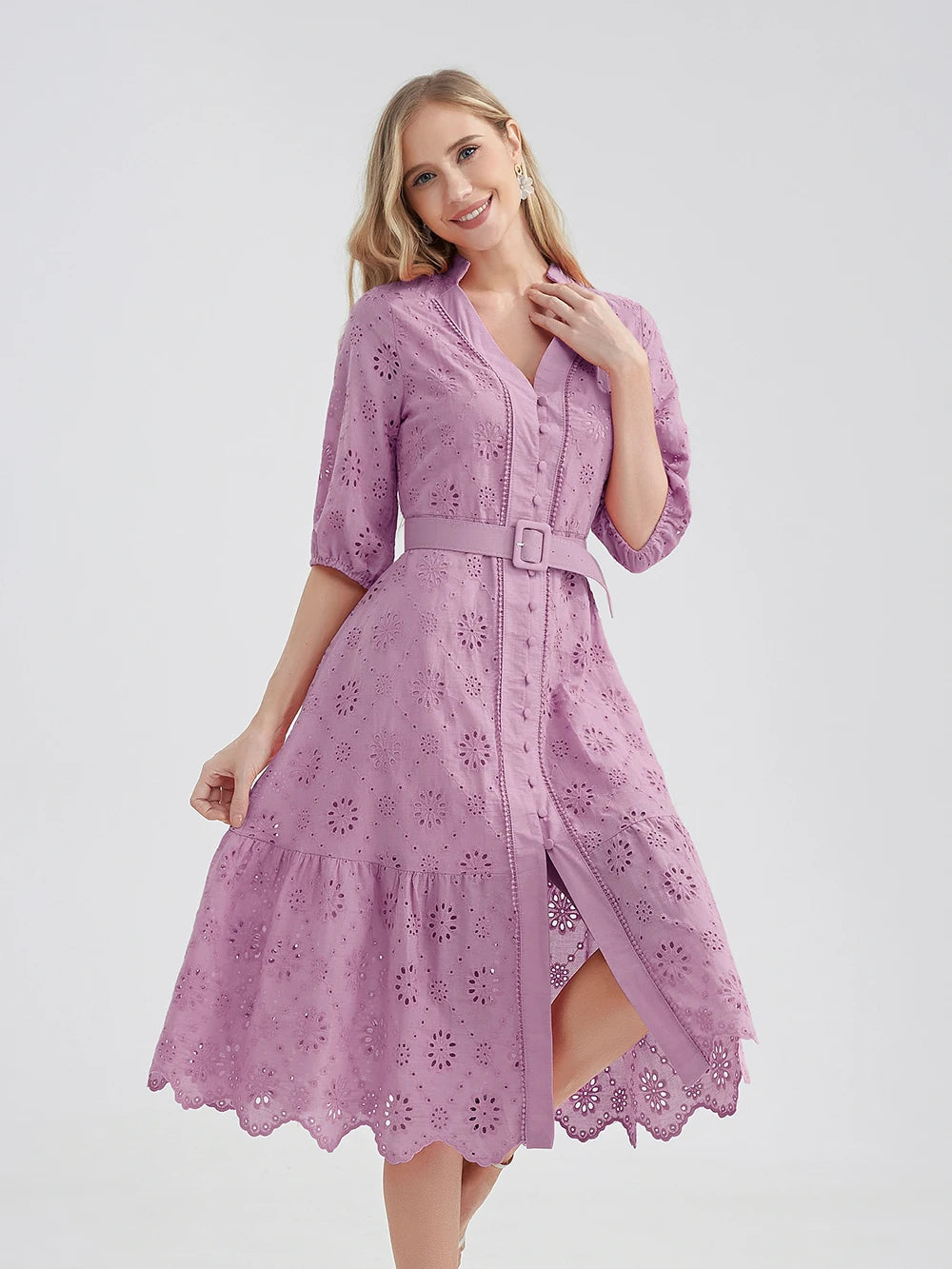 Vestido Midi Laise Soltinho Verano [002] - Vestido Midi Laise Soltinho Verano Madame Dondoca
